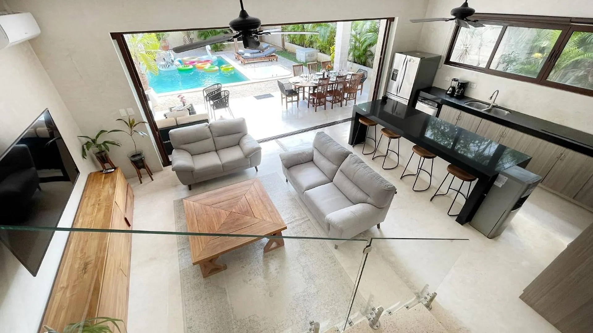 Luxury House Tomanoa - 10Pers - 4Rooms - Pool - Hotjacuzzi - Speed Wifi -Waterfall 图卢姆 墨西哥